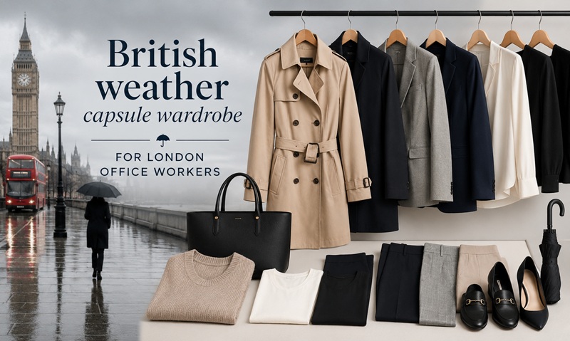 The British Weather Capsule Wardrobe for London Office Workers